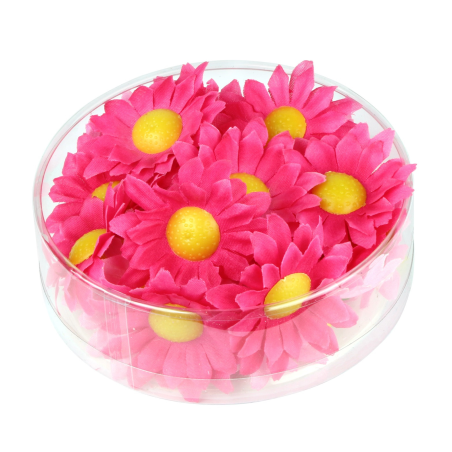 Margarita Fucsia Decorativa - Complementoaños 60-70 (Hippies)