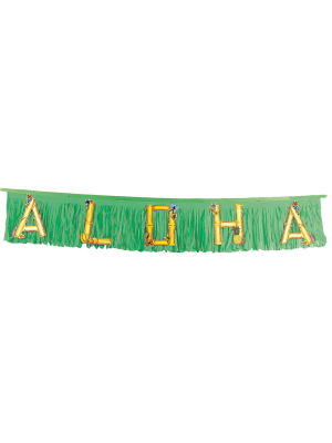 Guirnalda Aloha Verde - Fiesta Hawaiana