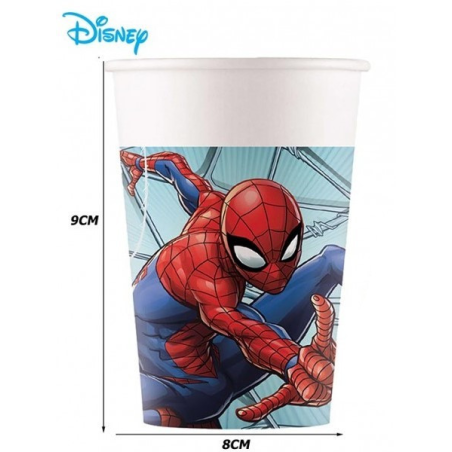 Vasos Spiderman 6 unid - Fiestas de  Cumpleaños de Spiderman