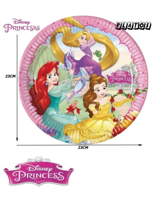 Platos Princesas Disney 23cm 6 Unid - Fiestas de Cumpleaños de Princesas