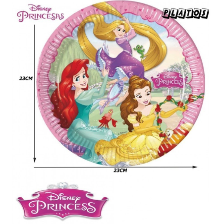 Platos Princesas Disney 23cm 6 Unid - Fiestas de Cumpleaños de Princesas