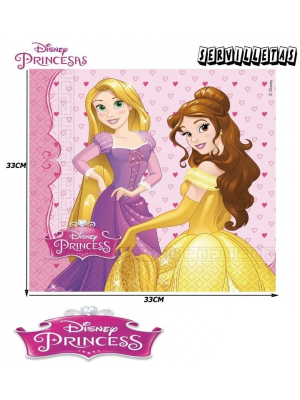 Servilletas Princesas Disney 20 Unid - Fiestas de Cumpleaños de Princesas