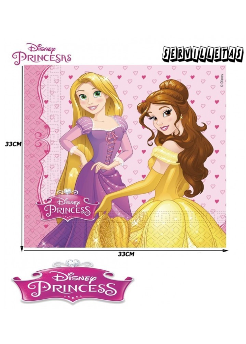 Servilletas Princesas Disney 20 Unid - Fiestas de Cumpleaños de Princesas