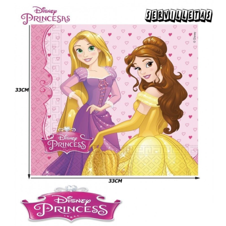 Servilletas Princesas Disney 20 Unid - Fiestas de Cumpleaños de Princesas