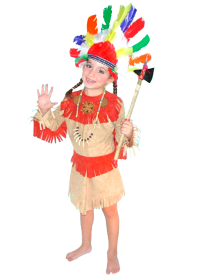 Disfraz de India Niña - Disfraces de Indios Infantiles