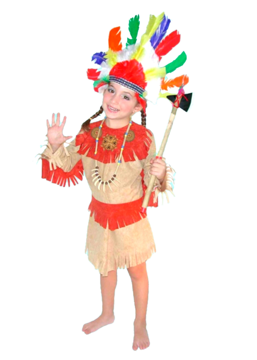 Disfraz de India Niña - Disfraces de Indios Infantiles
