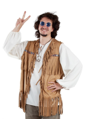 Chaleco Hippie Hombre - Complementos años 60-70 (Hippies)