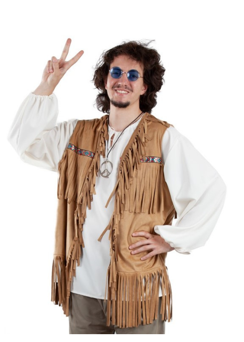 Chaleco Hippie Hombre - Complementos años 60-70 (Hippies)