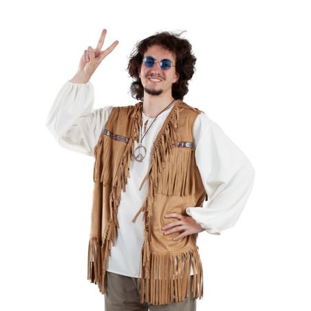 Chaleco Hippie Hombre - Complementos años 60-70 (Hippies)