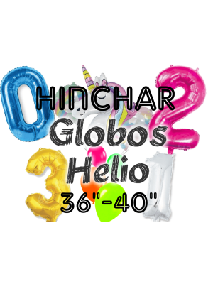 Hinchado Helio 36-45 Globo Metalizado - Helio