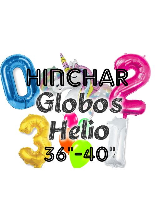 Hinchado Helio 36-45 Globo Metalizado - Helio