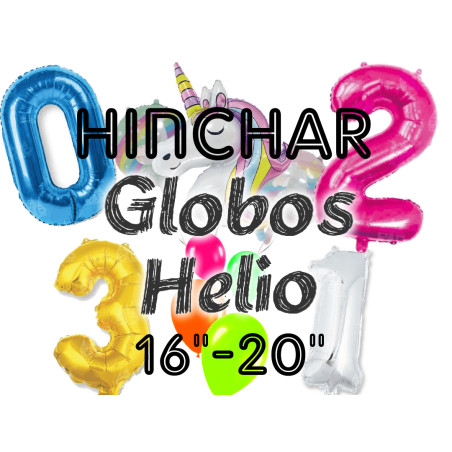Hinchado Helio 16-35 Globo Metalizado - Helio