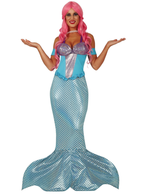 Disfraz de Sirena Azul - Disfraces de La Sirenita Adultos