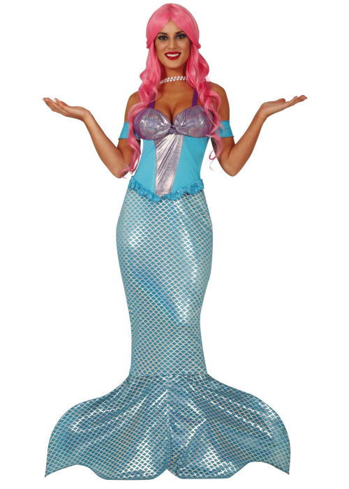 Disfraz de Sirena Azul - Disfraces de La Sirenita Adultos