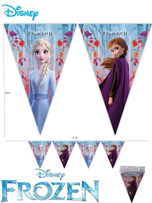 Banderines Triangulres Frozen II - Fiestas de Cumpleaños de Frozen
