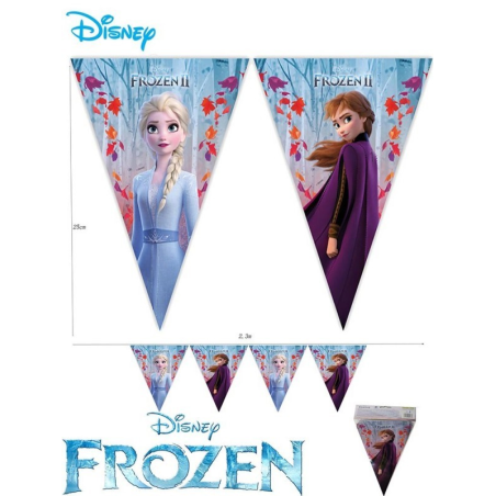 Banderines Triangulres Frozen II - Fiestas de Cumpleaños de Frozen