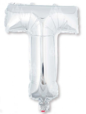 Globo Plata Letra C 16"