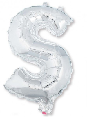 Globo Plata Letra C 16"