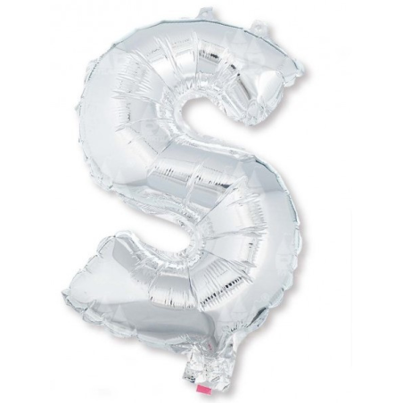 Globo Plata Letra C 16"
