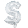 Globo Plata Letra C 16"