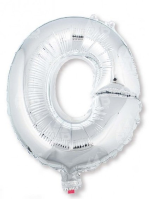 Globo Letra Plata O 16 - Globos de Letras Metalizados