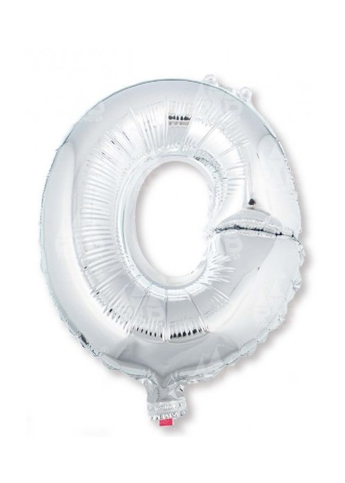 Globo Letra Plata O 16 - Globos de Letras Metalizados
