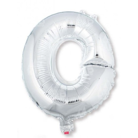 Globo Letra Plata O 16 - Globos de Letras Metalizados