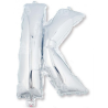 Globo Letra Plata K 16 - Globos de Letras Metalizados