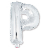 Globo Letra Plata P 16 - Globos de Letras Metalizados