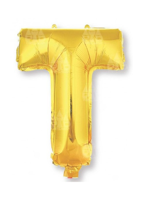 Globo Letra Oro T 16 - Globos de Letras Metalizados