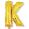 Globo Letra Oro K 16 - Globos de Letras Metalizados
