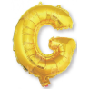 Globo Letra Oro G 16 - Globos de Letras Metalizados