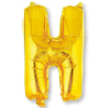 Globo Letra Oro H 16 - Globos de Letras Metalizados