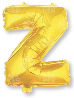 Globo Letra Oro Z 16 - Globos de Letras Metalizados