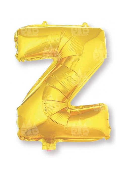 Globo Letra Oro Z 16 - Globos de Letras Metalizados