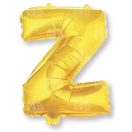 Globo Letra Oro Z 16 - Globos de Letras Metalizados