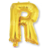 Globo Letra Oro R 16 - Globos de Letras Metalizados
