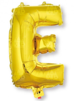 Globo Letra Oro E 16 - Globos de Letras Metalizados