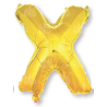 Globo Letra Oro X 16 - Globos de Letras Metalizados