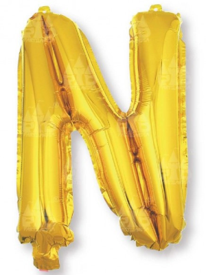 Globo Letra Oro N 16 - Globos de Letras Metalizados