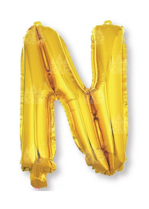 Globo Letra Oro N 16 - Globos de Letras Metalizados