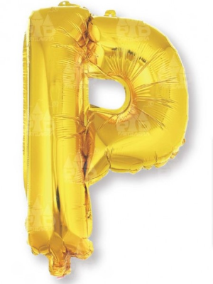 Globo Letra Oro P 16 - Globos de Letras Metalizados
