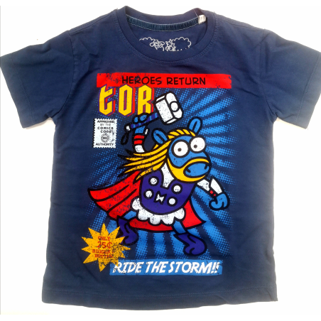 Camiseta Kukuxumusu Mazo Supersheeps Infantil - Camisetas Kukuxumusu