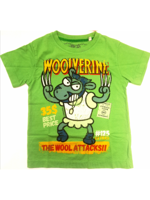 Camiseta Kukuxumusu Wolf Supersheeps Infantil - Camisetas Kukuxumusu