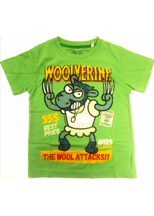 Camiseta Kukuxumusu Wolf Supersheeps Infantil