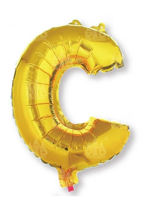 Globo Letra Oro C 16 - Globos de Letras Metalizados