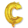 Globo Letra Oro C 16 - Globos de Letras Metalizados
