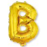 Globo Letra Oro B 16 - Globos de Letras Metalizados