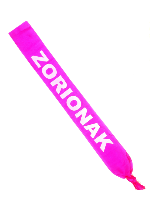 Banda Zorionak Rosa - Decoracion de Cumpleaños de Zorionak