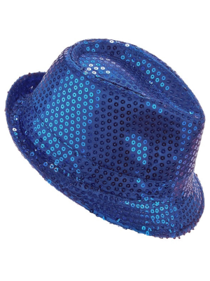 Hat Sequins Blue